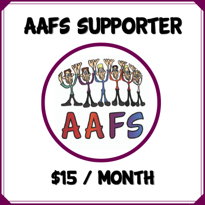 click here to become an AAFS Supporter